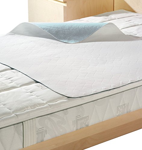 STODOMED Mehrweg Inkontinenz Auflage MIT FLÜGEL 75 x 90 cm Flüssigkeitsaufnahme 2.300 ml/m² rundum gekettelt Pflege Wickelunterlage Krankenhausunterlage