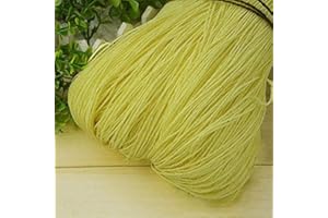 HULKAY 600 Metro 500g Filato di Paglia di Rafia Naturale per Maglia a Mano all'Uncinetto Cappello Estivo Borsa Cuscino cesti Materiale per Maglieria Fai da Te