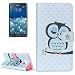 Produktbild König-Shop Samsung Galaxy Note 5 Edge Handy Hülle Schutzhülle Schutztasche Tasche Case Cover Etui Schale Handyhülle Handyschale Handytasche Klapptasche Klapphülle Wallet Kunstleder Dicke Eule auf Ast