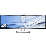 Philips Monitor Curvo 49", Gaming Superwide 32:9, Risoluzione 5120x1440, Adaptive Sync, HDR 400, Multiview con KVM…