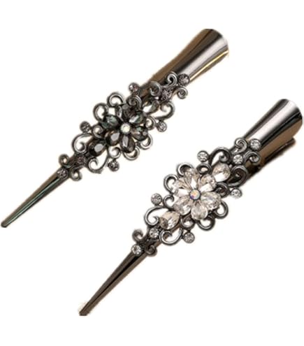 6pcs Duckbill Hair Clips With Teeth - Non-slip Alligator Hair Barrettes - Metal Alligator Clips For Hair Styling - Sectioning Clips Duckbill Hair