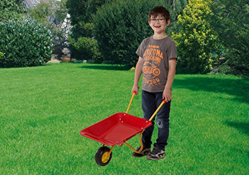Kinderschubkarre aus Metall mit TÜV/GS, Belastbarkeit bis 35 kg, Maße: 73 cm, Metallschubkarre, Schubkarre, Handwagen - 3