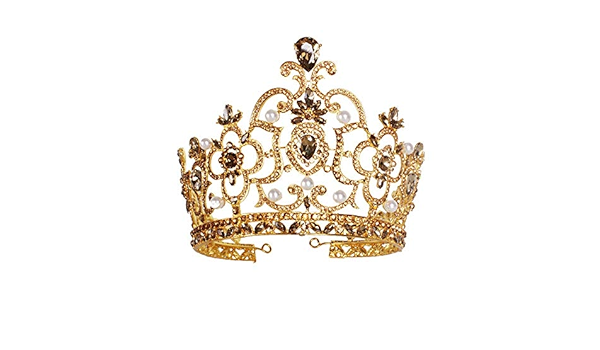 Auvwxyz Diademe De Diademe De Luxe Couronne De Reine De La Couronne De Reine Or Amazon Fr Bijoux