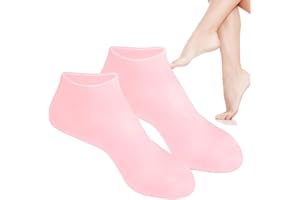 TEDIOUS Silikonsocken für Füße | Feuchtigkeitsspendende Silikon Socken Damen | Rutschfeste Elastische Fußpflege Feuchtigkeitssocken | Winter Feuchtigkeitsspendende Fuß SPA Gel Socken für Rissigen Füßen