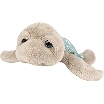 Suki Gifts Cory Turtle – Kuschelige Schildkröte Aus Weicher Boa, Mit Baumwollstoff-Schale, In Grau