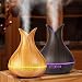 Produktbild Luftbefeuchter Aroma Diffuser Düfte Humidifier Holz Aromatherapie Ätherische Öle Ultraschall Vernebler Raumbefeuchter Duftlampe Öle Diffusor Holzmaserung Duftöldiffusoren Luft 400ml