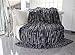 Brandsseller - Luxury Bed Blanket Throw Throwover Bedspread Bedcover - Faux Fur optics on both sides - Size: 220x240 cm - color: grey