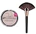 Technic Get Gorgeous Highlighting Powder 12g + LyDia® Large Rose-Gold Fan Cheek/Blending/Contour/Highlighter/Bronzer/Dust Makeup Brush