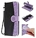 Produktbild für Samsung Galaxy S9/S9+/S8/S8 Plus/A6 2018/A6 Plus/J4 J400F/J6 2018/Note8/Note9 Hülle, Handyhülle Tasche, Flip Case Cover klappbar aus Klappetui mit Kreditkartenhaltern, Ständer, Magnetverschluss rben (S9+/S9 Plus(6,2"), Lila)