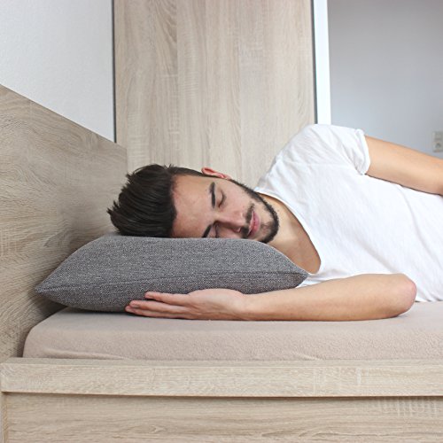 salosan® Sofakissen, Lounge Rückenkissen, Kopfkissen, Couch- oder Palettenkissen, Dekokissen Strukturpolsterstoff in 7 Unifarben für trendiges Wohndesign. Größe 40×70 cm (Grau) - 5