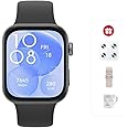 HUAWEI WATCH FIT 3, 1.82" AMOLED Display, Ultra-Slim Design, All-Round Fitness Management, Durable Battery Life, Compatible with iOS & Android, Black + Strap + Scale + Watercup