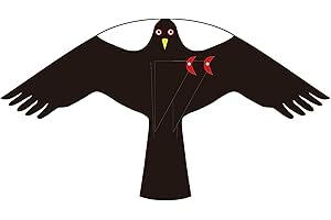 Laptony espantapájaros Cometa voladora Cultivos Protector de Aves halcón Cometa voladora para el jardín y la Granja Cometa sólo