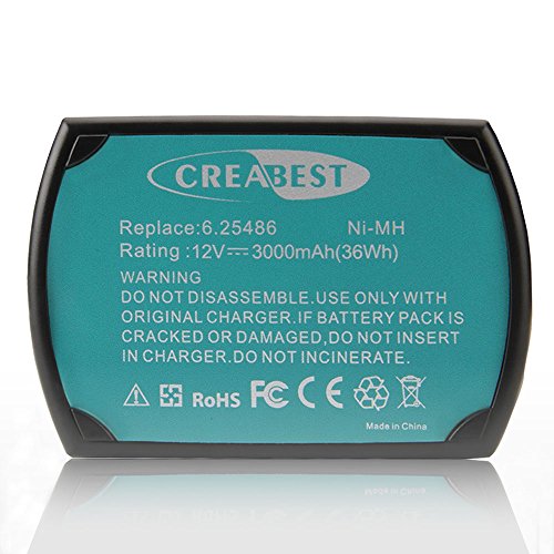 Creabest 12v 3,0Ah Ni-MH Ersatz-Akku für Metabo BS 12 SP BSZ 12 BSZ 12 Impuls BSZ 12 Premium BZ 12 SP, Ersetzen 6.02153.51, 6.25473, 6.25474, 6.25486, 6.31729, 6.31748,6.31776 - 7