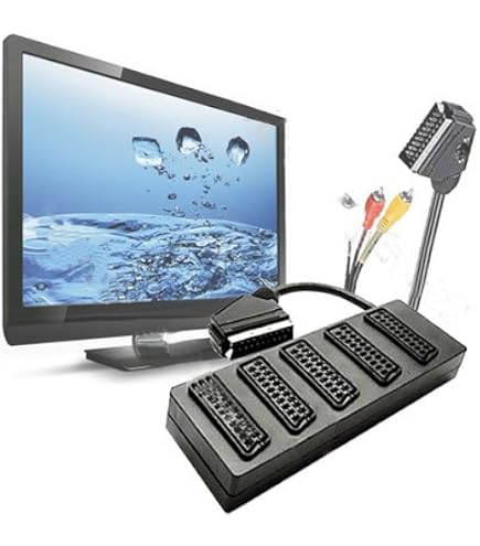 Cavo SCART 21 Pin – 1,5 Metri, Nero, World-trading-net, Per TV E Videoregistratori