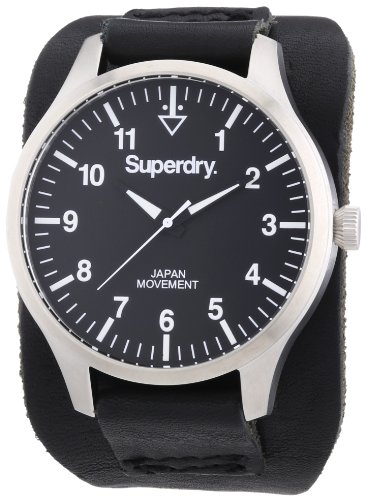 Superdry Herren-Armbanduhr XL Analog Quarz Leder SYG102B Superdry Herren-Armbanduhr XL Analog Quarz Leder SYG102B