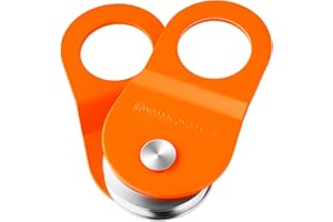 VEVOR Seilwinden Umlenkrolle, 10 Tonnen Tragkraft, Flaschenzugsystem, Forstseilwinde funktioniert mit 10-14 mm Seil, Windenhaken-Zubehör, Offroad-Bergezubehör für LKW, Traktor, ATV, UTV
