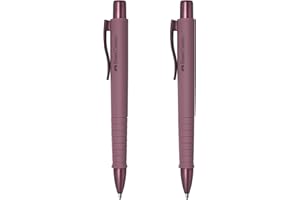 ‎FABER-CASTELL Faber-Castell 205281 - Kugelschreiber Poly Ball Urban Bordeaux, 2 Stück, mit auswechselbarer XB Mine, dokumentenecht