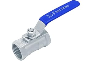 YITOBICI Válvula de bola, rosca interna de 3/4", válvula de bola de acero inoxidable 304, válvula de cierre manual, válvula de bola, para agua, aceite
