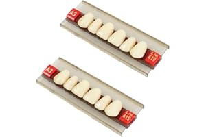 FUNCHIC Dental Acrylic Resin Denture Tooth Kit False Tooth Dental Teeth Dentures False Teeth False Tooth Kit 2 Set (A3)