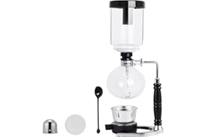 YUCHENGTECH Cafetera de Sifón,vidrio，3 tazas (360 ml)