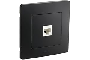 DEBFLEX Caly Toma Rj45 Cat6 Negro