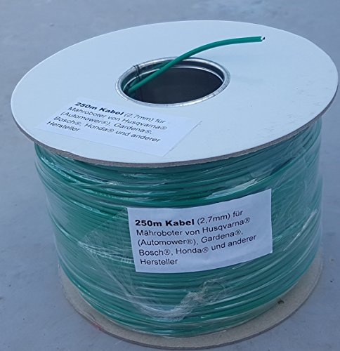250m Kabel (2,7mm) + 5 Verbinder für Husqvarna Automower / Gardena R40LI R70LI Sileno Sileno+ - 3