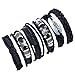 Produktbild CAOLATOR 6 Stück Leder Armband für Herren Damen Geflochtenes Armbänder Lederarmband Einstellbar Handgewebt Armreif #10