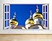 Produktbild tekkdesigns C758 Moskau Kirche Kreuz Sky Hall Fenster Wand Aufkleber 3D Kunst Aufkleber Vinyl Raum