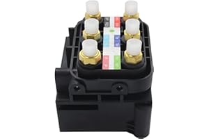AIRSUSFAT Air Suspension Compresseur Valve Solénoïde Bloc Alimentation Unité De Commande D'alimentation D'air Compatible avec 2006-2018 Mercedes Benz W164 W166 W221 W251 GL ML 2123200358 2513200058
