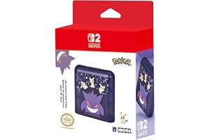 HORI 24 Game Card Case (Gengar & Mimigma) förvaringslåda med 24 spelkort för Nintendo Switch 2 och Nintendo Switch - Officiel