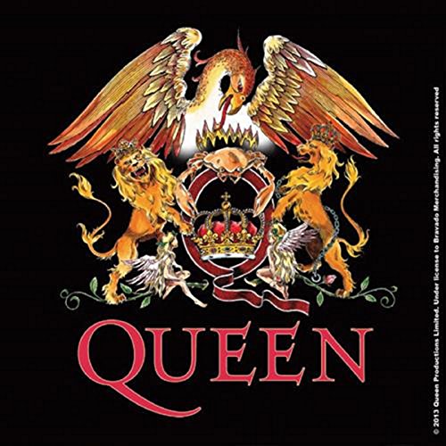 Queen Classic Crest band logo Nue 9.5cm x 9.5cm single cork Untersetzer