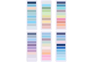 XOYTN 1200pcs Sticky Tabs, 6 Packs Index Tabs Colored Mini Repositionable Book Page Markers Annotation Labels File Flags Tabs for Reading Notes, Books, Notebook,Classify Files, Office Supplies