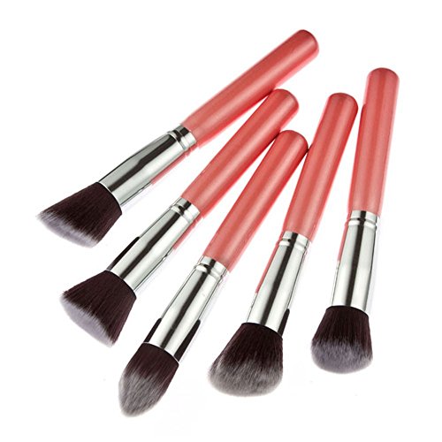 FANGXIN 10 PCS Make Up Pinsel Set Foundation Kosmetikpinsel Lidschattenpinsel Rosa - 3