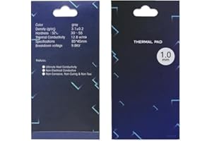 NKOMAX 1 one enjoy Thermal Pad 12.8 W/MK, 85x45x1mm, Silicona Pad Termico para disipador térmico/GPU/CPU/LED