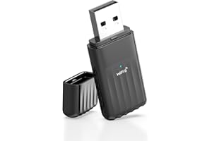 WONLINK Bluetooth5.3 Clé WiFi 6 Puissante AX900 Mbps Clé WiFi pour PC Nano Adaptateur USB WiFi Bi-Bande Dongle WiFi Bluetooth Adaptateur WiFi,MU-MIMO,WPA3, Compatible avec Windows 11/10