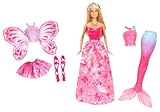 Ab 3 Jahren Mattel Barbie X9457 - 3-in-1 Fantasie Barbie, Puppe
