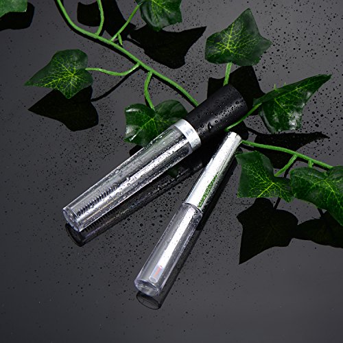 Mudder 2 Stück 7,5 ml Mascara Leerrohr Wimpertusche Rohr und 2 Stück 7 ml Leer Eyeliner Fläschchen Flasch mit Gummieinlagen - 8