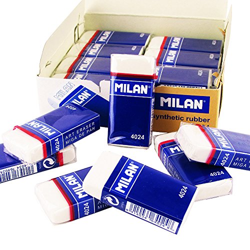 Preisvergleich Produktbild Gumka Milan z kauczuku syntetycznego w kartonowej oslonce, biala 24 sztuki