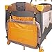 Baby Bed Travel Cot (Grey/Orange) Portable Child Furniture with Toys 0-36 months