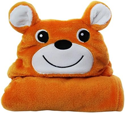 Baby Receiving Blankets Coral Fleece Blanket Swaddling Wrap Swaddle Hooded Robe Dressing Gown Girl or Boy 100*100CM