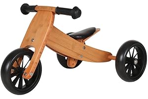 Bandits and Angels 4-in-1 Smart Bike Tricycle / Mini Balance Bike, bamboo