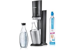 SodaStream Cristal 2.0 Titan Megapack + 3 carafes en Verre
