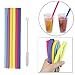Produktbild TAOtTAO Wiederverwendbare Silikon-Trinkhalme Extra Lange Flexible Strohhalme mit Reinigungsbürste