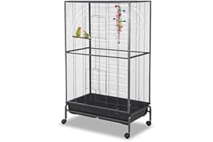 Montana Cages | Sittichkäfig, Käfig, Voliere, Vogelkäfig Kansas III - Antik in XXL für alle kleinen Freunde