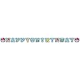 amscan pokmon Happy Birthday 218 x 12 cm paper blue banner