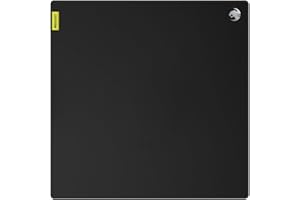 Roccat ROC-13-175, Sense Pro - Tappetino per mouse da gioco in tessuto di grado militare con bordi cuciti a basso profilo, quadrato, Nero