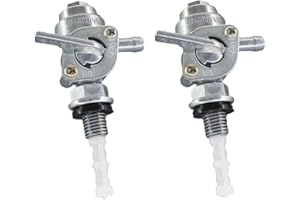 AISEN 2x Universel Robinet de Carburant Essence M10 x 1,25 pour Moto Groupe électrogène Dirt Bike Quad