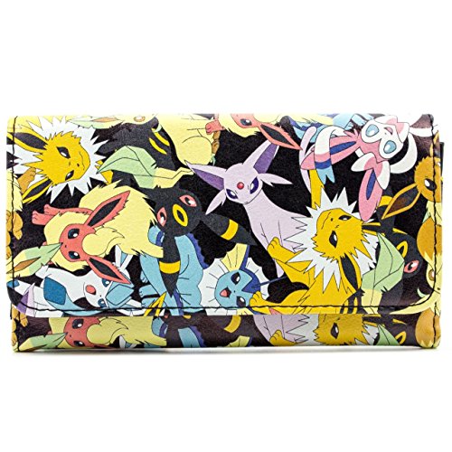 Preisvergleich Produktbild Nintendo Pokemon Eevee Evolutions Schwarz Portemonnaie Geldbörse