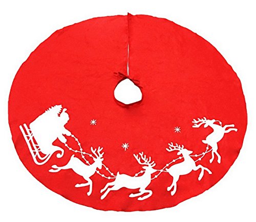 La vogue Weihnachtsbaum Rock Weihnachten Elch Baumständer Decke Christbaumdecke 100cm