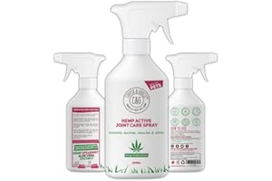 C&G PETS Hemp Active Joint Care Spray | Instant Soothes Muscle & Joint | Quick Absorb | 100% Cruelty Free Vet Recommended | Best For Dogs And Horses | Amazing Essential Oil Embrocation